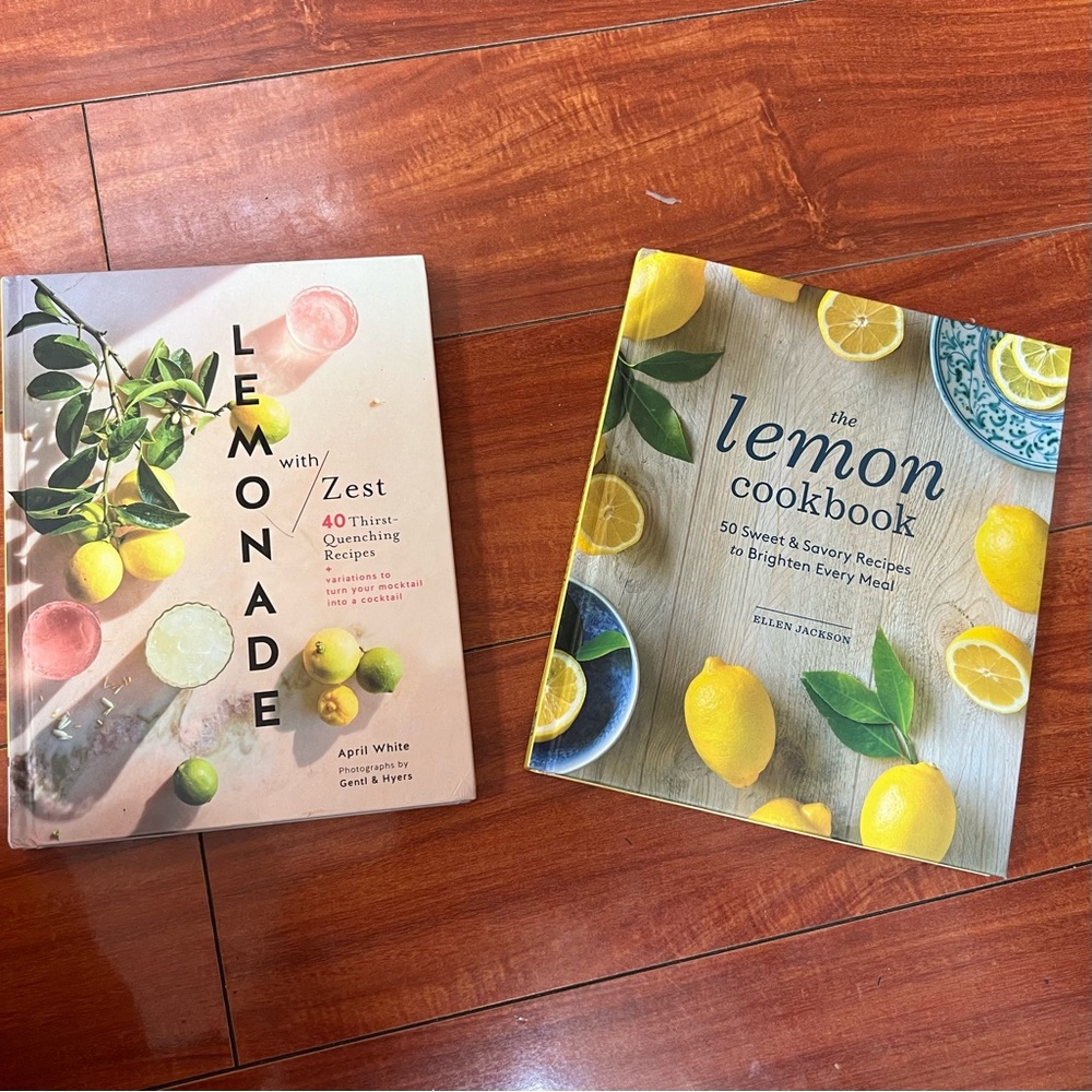 Two lemon cookbooks excellent used condition